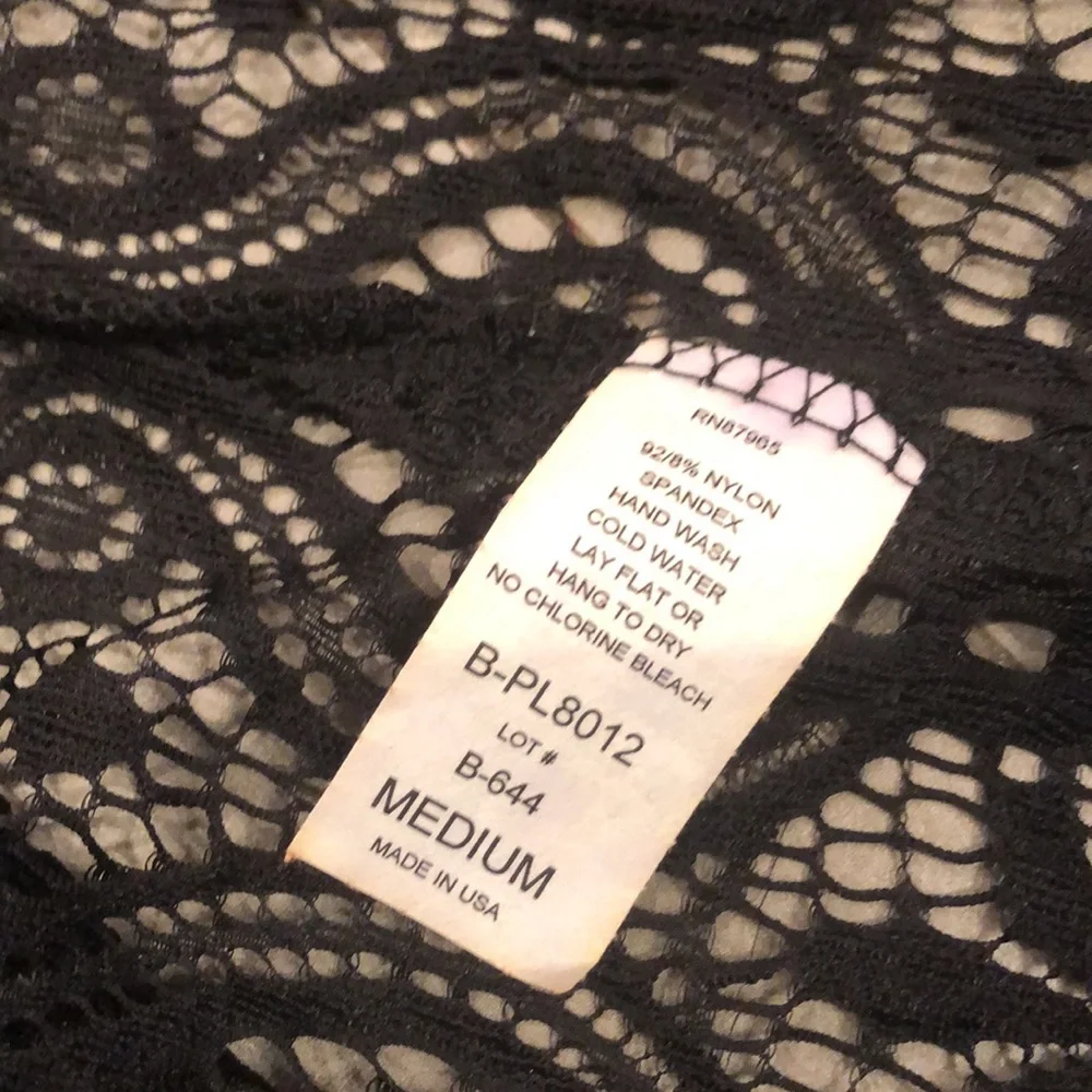Elan Beach Long Black Lace Cover Up - Picture 5 of 15